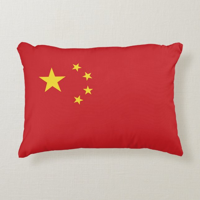 China-Flagge Dekokissen (Vorderseite)
