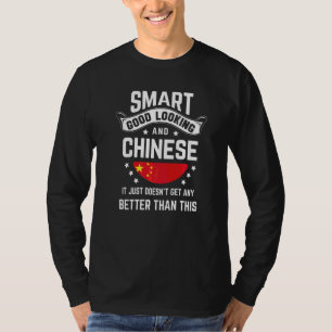 China-Flagge Einheimischer Stolz China Chinesisch T-Shirt