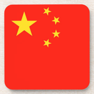 China-Flagge - hohe Qualität Getränkeuntersetzer