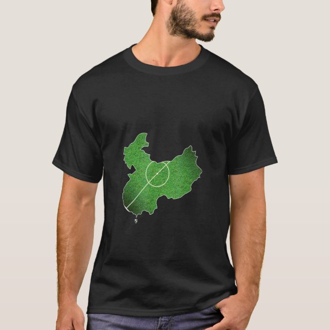 China Fußballplatz T-Shirt (Vorderseite)