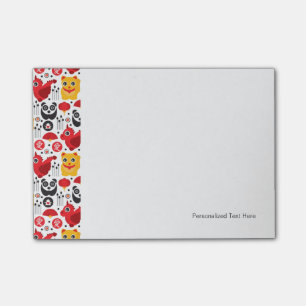 China Glückskatze, Drache und Panda Post-it Klebezettel