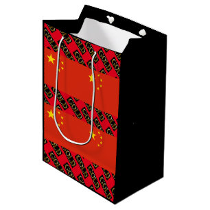 CHINA GOLD MITTLERE GESCHENKTÜTE