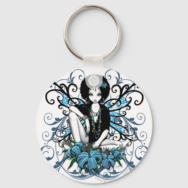 "China" Gothic Retro Blume Fairy Schlüsselanhänger (Vorderseite)