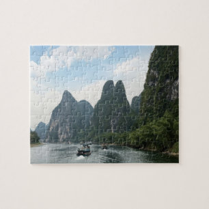 China, Guilin, Li River, Binnenschiffe Puzzle