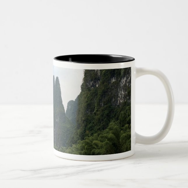 China, Guilin, Li River, Binnenschiffe Zweifarbige Tasse (Rechts)