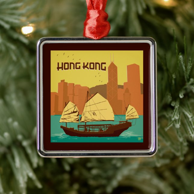 China | Hongkong Ornament Aus Metall (Baum)