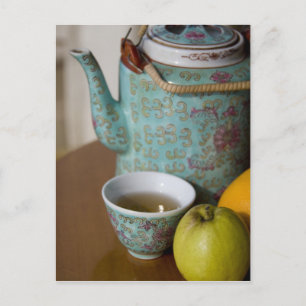 China, Hongkong. Traditionelles chinesisches Teeka Postkarte