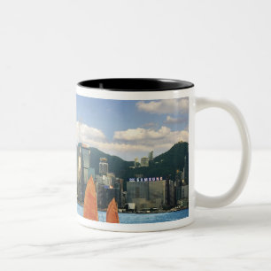China; Hongkong; Victoria Harbour HafenA Zweifarbige Tasse