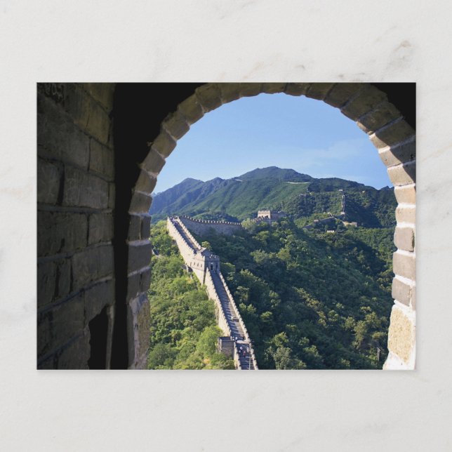 China, Huairou Landkreis, Mutianyu Abschnitt Postkarte (Vorderseite)