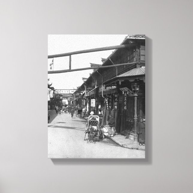 China in Shanghai, Ende des 19. Jahrhunderts Leinwanddruck (Vorderseite)