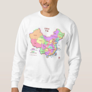 China-Karten-Sweatshirt Sweatshirt