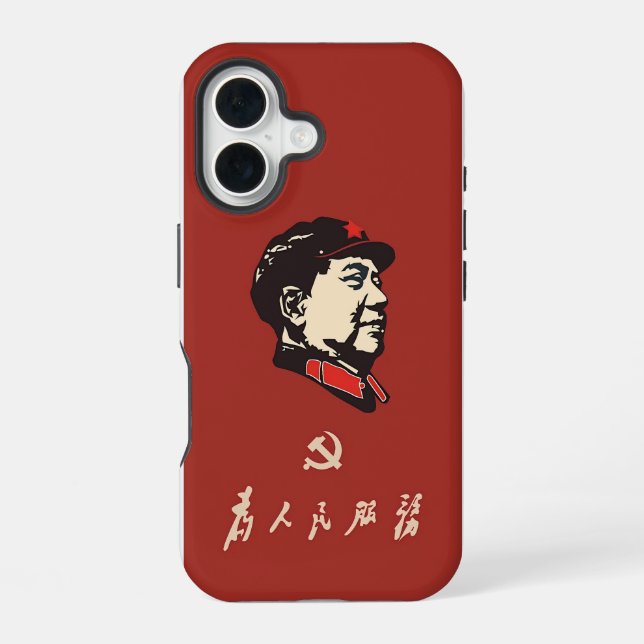 China, Kommunismus, Vorsitzender Mao Zedong iPhone 16 Hülle (Rückseite)