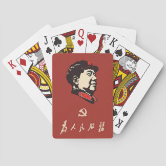 China, Kommunismus, Vorsitzender Mao Zedong Spielkarten