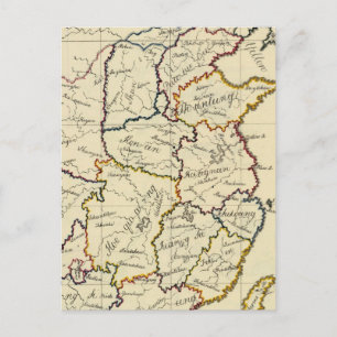 China Korea Postkarte