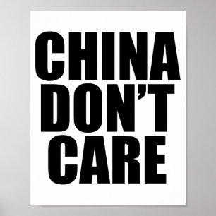China Kümmert Es Nicht Poster