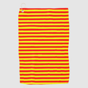 china kyrgyzstan spanien flagge streifen rot gelb golfhandtuch