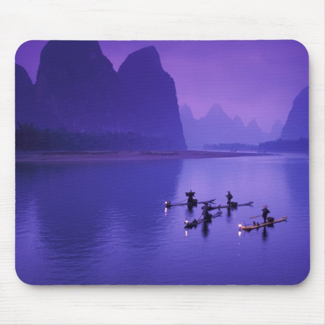 China, Li River. Kormorane Mousepad (Vorne)