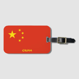 China National Flag Patriotic Gepäckanhänger