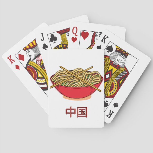 China-Nudeln Spielkarten (Rückseite)