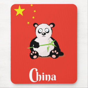 China Panda Reiseplakat. Mousepad