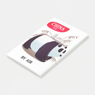 China Panda Reiseplakat Post-it Klebezettel