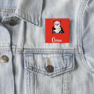 China-Panda-Reiseposter. Button