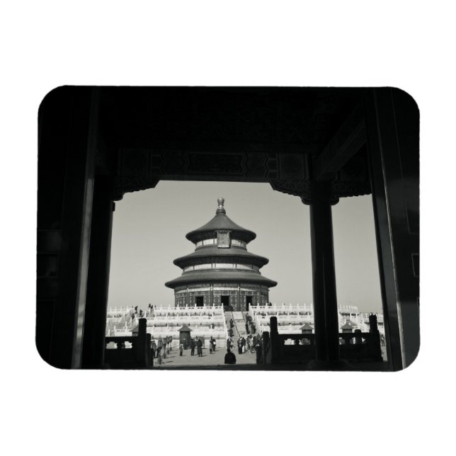 China, Peking, Bezirk Chongwen. Tempel 2 Magnet (Horizontal)