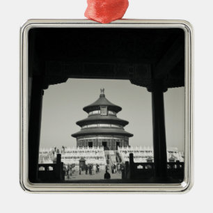 China, Peking, Bezirk Chongwen. Tempel 2 Ornament Aus Metall