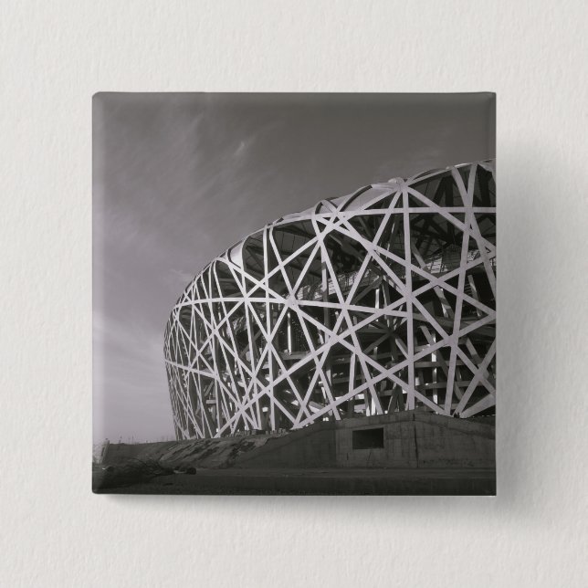 China, Peking. Nationalstadion, Austragungsort der Button (Vorderseite)