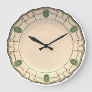 China-Platte 1 Große Wanduhr