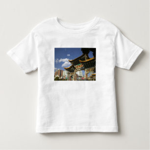 CHINA, Provinz Yunnan, Kunming. Gedenkbogen Kleinkind T-shirt