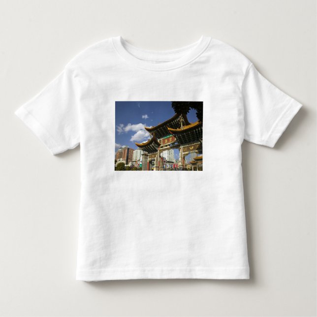 CHINA, Provinz Yunnan, Kunming. Gedenkbogen Kleinkind T-shirt (Vorderseite)
