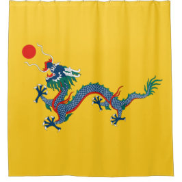 China Qing Dynastie Flag (chinesischer Drache) (as Duschvorhang