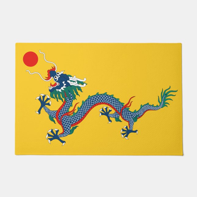 China Qing Dynastie Flag (chinesischer Drache) (as Fußmatte (Vorderseite)
