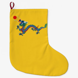 China Qing Dynastie Flag (chinesischer Drache) (as Großer Weihnachtsstrumpf