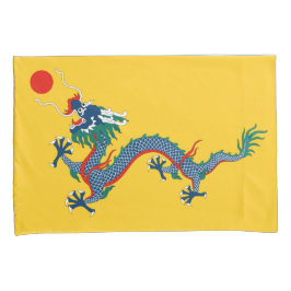 China Qing Dynastie Flag (chinesischer Drache) (as Kissenbezug