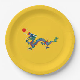 China Qing Dynastie Flag (chinesischer Drache) (as Pappteller