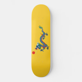 China Qing Dynastie Flag (chinesischer Drache) (as Skateboard