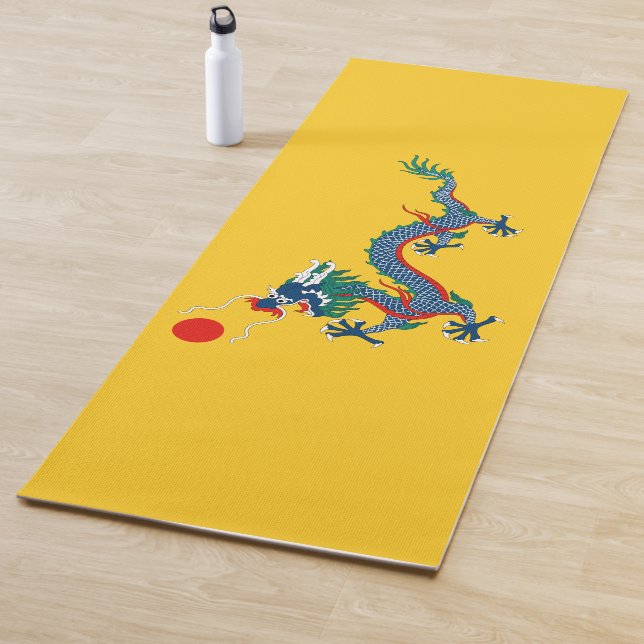 China Qing Dynastie Flag (chinesischer Drache) (as Yogamatte (Beispiel)
