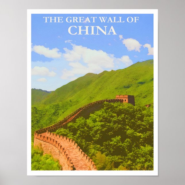 China Reiseplakat Poster (Vorne)