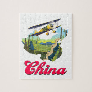 China Reiseplakat Puzzle