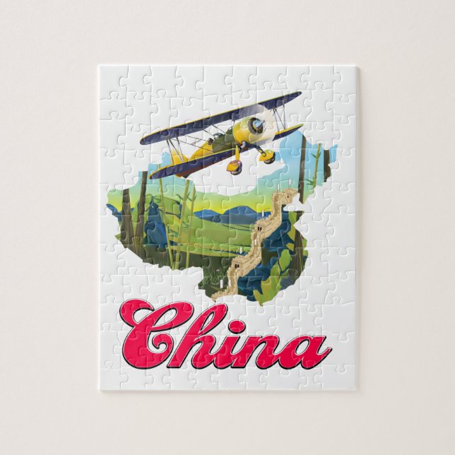 China Reiseplakat Puzzle (Vertikal)