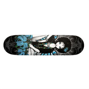 "China" Retro Lilly Yin Yang feenhafter Skateboard