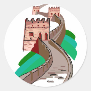 China Runder Aufkleber