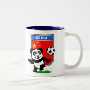 China Soccer Panda Zweifarbige Tasse