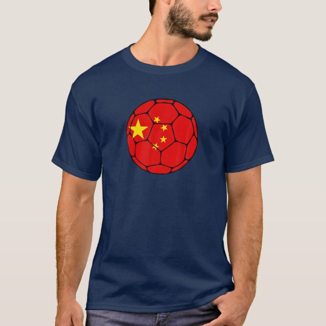 China Soccer Team Supporter China Flag Man T-Shirt (Vorderseite)