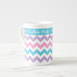 China Tasse für Personalisierung, Multicolor Chevr
