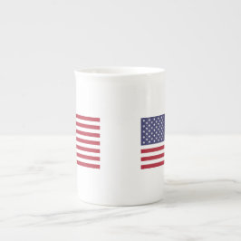 China-Tasse mit der Flagge der USA Prozellantasse