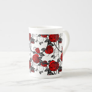 China Tasse Rote Rose Wein
