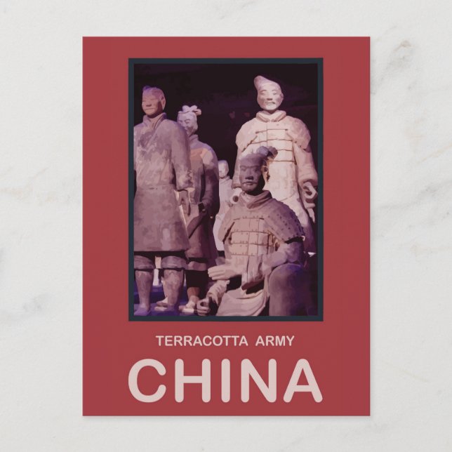 China Terracotta Army Postkarte (Vorderseite)